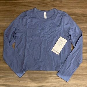 **SOLD Lululemon Classic-Fit Cotton-Blend Long Sleeve in “Water Drop” NWT